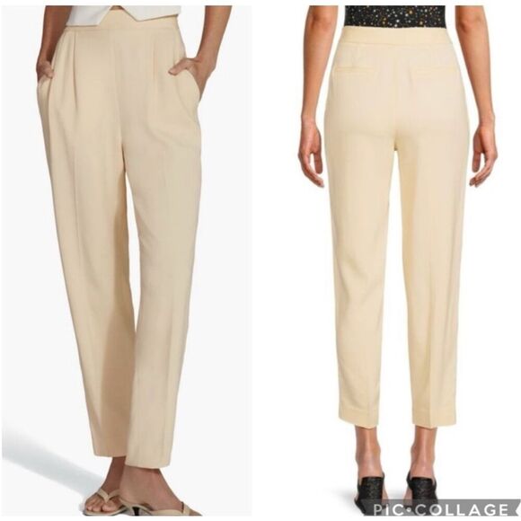 Favorite Daughter Georgia High Rise Trousers in Buttercream 14 - Picture 1 of 12